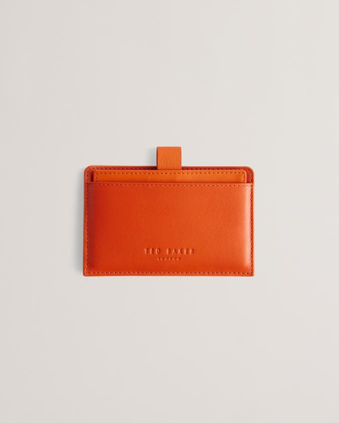 Porte-Carte Ted Baker Two Tone Leather Pullout Orange Homme | UJC-89919374